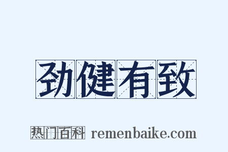 劲健有致是什么意思的图片
